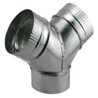 Ideal-Air GL56736190 736190 Wye Branch, 6 x 6 x 6 ducting-Components, 6x6x6 Inch, Natural