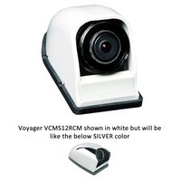 VOYAGER VCMS12RCMR Model VCMS12 Waterproof Color CMOS Camera with Rubber Lens Cover for Vehicle Right Side, Normal and Mirror Image Orientation, Chrome Housing, Replaces VCMS36 and VCCSID