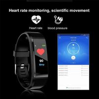 Borisdar 115PLUS Heart Rate Blood Pressure Monitoring Multi-Function Sports Smart Bracelet Smart Watches