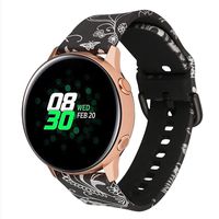 Tkasing Compatible for Samsung Galaxy Watch 42mm Band, 20mm Silicone Strap Sports Replacement Wristband Women Men Large Small for Samsung Galaxy Watch SM-R810/SM-R815,Galaxy Watch Active,Gear Sport