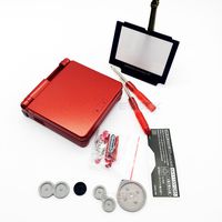 EXSEK Replacement Housing Shell Pack Compatible for Nintendo Gameboy Advance SP (Flame Red)