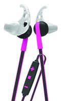 Tzumi Bluetooth Wireless Stereo ProBuds Sports Earbuds - Rechargeable Wireless Headphones with Powerful Bass - Built in High Definition Microphone and Remote Music Control - Pink
