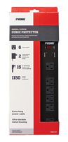 Prime Wire PB802135 6-Outlet Metal Power Workshop Surge Protector with 14-3 SJT 15-Feet Cord