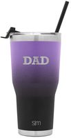 Personalized Simple Modern 30oz Cruiser Tumbler with Straw - Custom Laser Engraved Name - Vacuum Insulated Travel Mug Ombre: Violet Sky