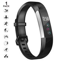 sunyfeel Replacement Bands Compatible for Fitbit Alta HR and Alta, Fashion Sports Silicone Personalized Bracelet with Metal Clasp for Alta HR/Alta