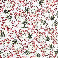 Jillson & Roberts Bulk Gift Wrap, Snow Berries, Full Ream 833' x 30"