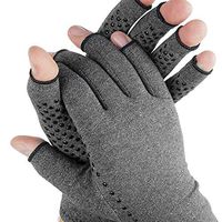 Arthritis Compression Gloves - Therapy Arthritis Warming Light Compression Improved Motion and Circulation Carpal Tunnel, RSI, Rheumatoid Arthritis (Compression Arthritis Gloves w/Grips, 2 Pack)