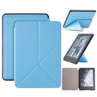 Iusun for Amazon Kindle Fire HD 8'' Paperwhite 4 2018 8th Tablet Case Paperwhite,Lightweight Case Cover Sleep/Wake Trifold Stand Leather Magnetic Solid Protective Shell/Skin (Sky Blue)