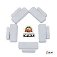 JC 433MHz Wireless Door Sensor Burglar Alarm Sensor 5 Pack