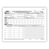 ComplyRight 1095-C Employer-Provided Health Insurance Offer and Coverage Form, Landscape "IRS" Copy, Laser Cut Sheet, Pack of 500