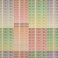 Merry Christmas Ombre Gradient Colorful Kraft Present Gift Wrap Wrapping Paper