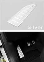 Dwindish Silver Interior Parts Aluminium Left Rest Plate Side Foot Pedal for Jeep Renegade 2015 up