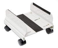 Mobile Desktop Tower Computer Floor Stand Rolling Caster Wheels with Ventilation and Adjustable Width from 6 to 10 Inches