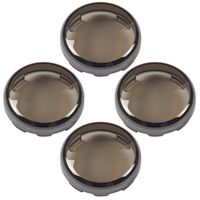 Amazicha Smoke Bullet Turn Signal Light Lens Covers Front Rear Compatible for Harley Davidson Sportster Softail Road King Street Electra Glide 1996-2019, 4 PCS