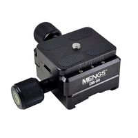 MENGS DB-50 Dual Clamp + Quick Release Plate Aluminum Alloy For DSLR Camera and Arca-Swiss Plate, Multi-purpose Rail Compatible with Arca-Swiss Standard, including Arca Swiss, RRS, Kirk, Wimberley, Ma