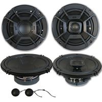 Polk Audio 6.5" Car Audio Marine ATV UTV 2-Way Component System Speakers with 6.5" 2-Way Coaxial Speakers