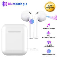 Bluetooth Headphones 5.0, Wireless Touch Earbuds, 30H Work-Time, 3D Stereo In-Ear, IPX5 Waterproof Headset, 2 Micphones Attached, Noise Cancellation, Adapt to iOS Airpods iphone Android Samsung HUAWEI
