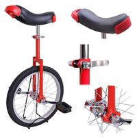 AW Red 18" Inch Wheel Unicycle Leakproof Butyl Tire Wheel Cycling Outdoor Sports Fitness Exercise Health
