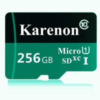 Karenon 256GB Micro SD SDXC Memory Card High Speed Class 10 with Micro SD Adapter(KD209-Q7) (256 GB)