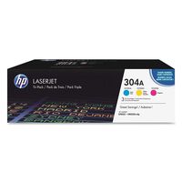 HP 304A | CC531A, CC532A, CC533A | 3 Toner Cartridges | Cyan, Yellow, Magenta