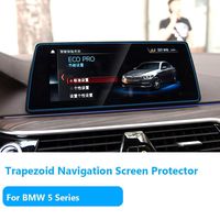 TTCR-II for BMW 5 Series Navigation Display Screen Protector Foils[2017-2019], Anti-Explosion Touch Screen Protector[0.3mm,9H Hardness],Tempered Glass Console GPS Screen Protector [10.2" Trapezoid]