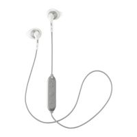 JVC Wireless Sweatproof Gumy Sport Bluetooth Wireless Earbud Nozzle, White (HAEN10BTW)