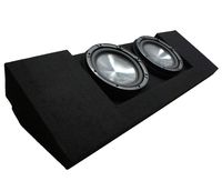Compatible with 2015-UP Chevy Colorado Crew Cab Truck Dual 10" Harmony HA-R104 Sub Box Enclosure