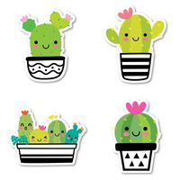 Succulent Pack Sticker Pack Succulents Stickers - 4 Pack - Sticker Vinyl Decal - Laptop, Phone, Tablet Vinyl Decal Sticker (4 Pack) S183150