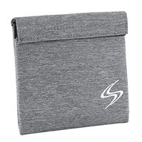 Smell Proof Bag - Smart Stash Pouch 7x6 for Herbs, Weed Grinder, Pipe | Small Odor Lock Container - Carbon Lined for Discreet Odorless Travel Storage - Store Papers, Pax, Vape, Mylar Baggies (Heather)