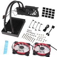 CPU Cooler, 240VGA Graphics Card Water Cooler CPU Radiator Cooling Fan
