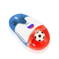 Arratta Soccer Wireless Optical Mouse with a Floating Ball PC Mac Laptop Gaming Sports Fan Supports Your National Team Flag (Russia)