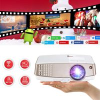 Portable Mini Pico Projector WiFi - Pocket LED LCD Android Projector 3300 Lumen Support Airplay Wireless Mirror 1080P HD Video Projector with HDMI USB VGA AV Home Theater Cinema Outdoor Entertainment