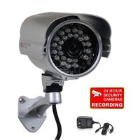VideoSecu Built-in 1/3" Effio CCD 700TVL Bullet Security Camera Weatherproof Day Night 3.6mm Wide View Angle Lens IR Outdoor for CCTV DVR Home Surveillance with Bonus Power Supply WM5