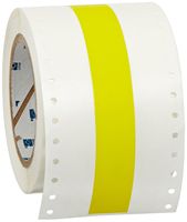Brady RCM-637-1.0-YL Self-Extinguishing Tedlar Bradywrap Dot Matrix Printable Labels , Yellow (1 Roll, 1 Roll per Package)