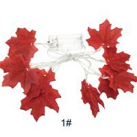 Basde 1.5M 10LED Lighted Fall Autumn Pumpkin Maple Leaves Garland Thanksgiving Decor Halloween Pillow Cases Wall Sticker Mural Decor Party Toy