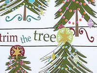 Trim The Tree Primitive Country Gift Wrap Paper - 16 Foot Roll