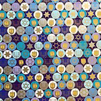 Jillson & Roberts Gift Wrap, Hanukkah Gelt (6 Jumbo Rolls 10ft x 30in)