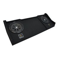 Compatible with 1998-2001 Dodge Ram Ext Club Quad Truck Kicker Comp C10 Dual 10" Sub Box Enclosure - Final 2 Ohm