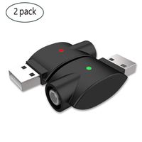 510-Thread USB Smart Charger Over-Charge Protection, Smart Over-Charge Protection,with LED Indicator Light Power, Compatible Standard 510 Threaded Devices - 2-Pack