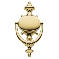 Baldwin Estate 0116.003 Imperial Knocker in Lifetime Polished Brass, 8.5" x 4.1"