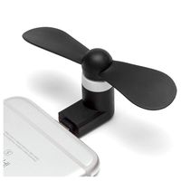 iPhone Fan,Portable Cell Phone Fan Compatible for Mini Fan for iPhone 6/6 Plus,7/7 Plus,8/8 Plus, ipad (Black)