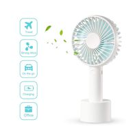 Logistt 2in1 Handheld & Desk Mini USB Rechargeable Fan Outdoor with 1200mah Battery