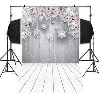 Wensltd Christmas Backdrops Tree Vinyl 3x5FT Fireplace Background Photography Studio (K)