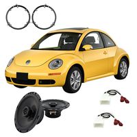 Compatible with Volkswagen Beetle 1998-2011 Front Door Factory Replacement Harmony HA-R65 Speakers