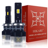 HIKARI LED Headlight Bulbs Conversion Kit-H7, 2019 New Gen of HIKARI, Adjustable Beam, 9600lm 6K Cool White