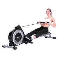 MaxKare Magnetic Rowing Machine Folding Exercise Rower 16-Level Tension Resistance Precise Display Panel with Storage Box Quite for Home Use