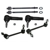DLZ 6 Pcs Front Suspension Kit-2 Inner 2 Outer Front Tie Rod End 2 Sway Bar Compatible with Dodge Magnum RWD 2005-2008,Dodge Charger RWD 2006-2010,Dodge Challenger 2008-2010,Chrysler 300 RWD 2005-2010