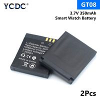 3.7V Rechargeable Li-ion Polymer Battery 350mAh for Smart Watch GT08 Only X2