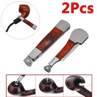 Glumes Portable Smoking Pipe Cleaning Tool - Stainless Steel 3-in-1 Scraper Perfect for Scraping and Poking (2PC)