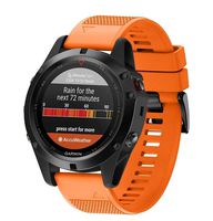 Garmin Fenix New 6S 5X GPS Watch Band - Quick Release Fit Replacement Band Strap Fitness Wristband for Garmin Fenix New 6s 5X/Fenix 3/Fenix 3 HR (Orange)